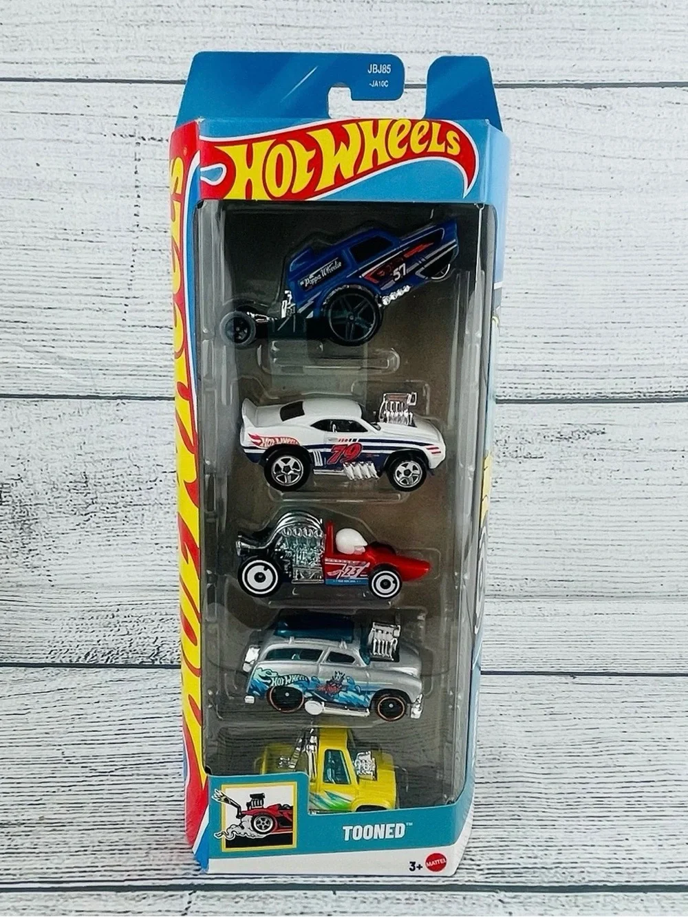 Hot Wheels Tooned 5-Pack Diecast Cars Set Mattel Collectible Racing Toy 3+ NEW